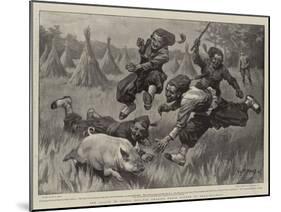The Allies in China, Zouaves Chasing their Dinner at Shan-Hai-Quan-William T. Maud-Mounted Giclee Print