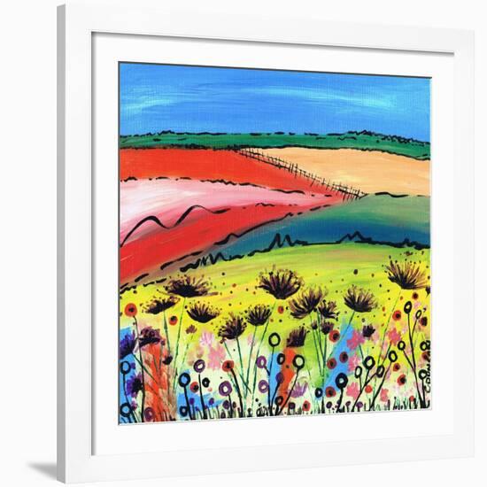 The Allium Fields-Caroline Duncan-Framed Giclee Print