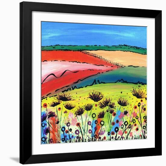 The Allium Fields-Caroline Duncan-Framed Giclee Print