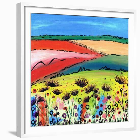 The Allium Fields-Caroline Duncan-Framed Giclee Print