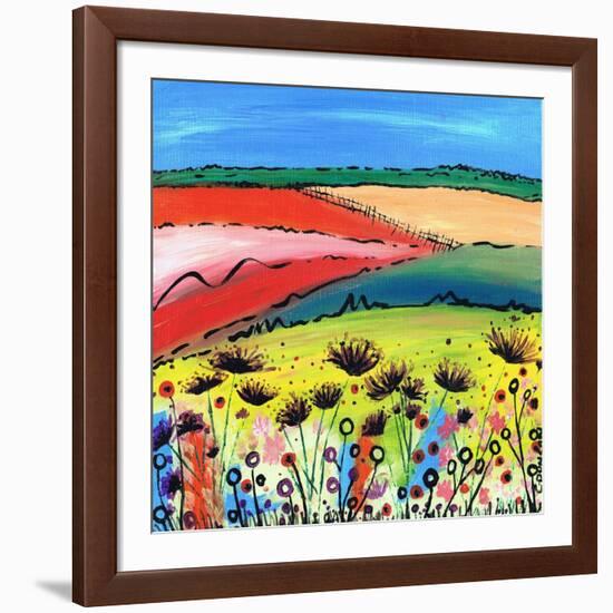 The Allium Fields-Caroline Duncan-Framed Giclee Print