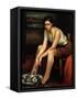 The Alluring Young Girl-Julio Romero de Torres-Framed Stretched Canvas