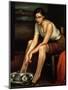 The Alluring Young Girl-Julio Romero de Torres-Mounted Giclee Print