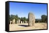 The Almendres Stone Circle, One of the Oldest Cromlechs in Europe-Alex Robinson-Framed Stretched Canvas