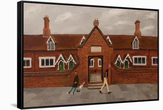 The Alms Houses-Chris Ross Williamson-Framed Stretched Canvas