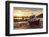 The Aln Estuary During a Stunning Winter Sunrise from the Beach at Low Tide-Lee Frost-Framed Photographic Print