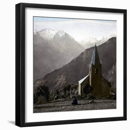 The Alpe-D'Huez (Isère, France), Saint-Ferreol Chapel, Circa 1890-1895-Leon, Levy et Fils-Framed Giclee Print