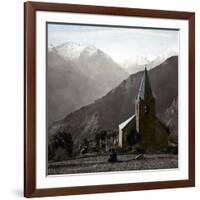 The Alpe-D'Huez (Isère, France), Saint-Ferreol Chapel, Circa 1890-1895-Leon, Levy et Fils-Framed Giclee Print