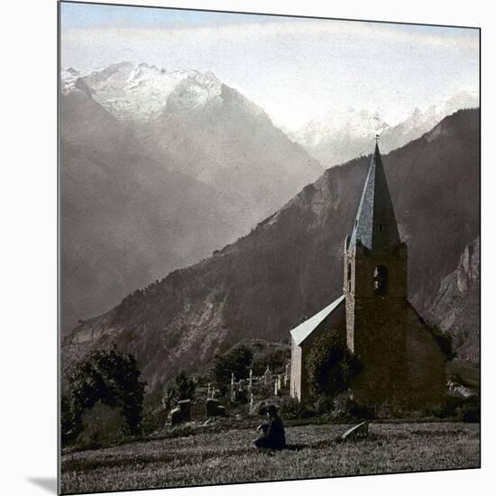 The Alpe-D'Huez (Isère, France), Saint-Ferreol Chapel, Circa 1890-1895-Leon, Levy et Fils-Mounted Giclee Print