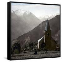The Alpe-D'Huez (Isère, France), Saint-Ferreol Chapel, Circa 1890-1895-Leon, Levy et Fils-Framed Stretched Canvas