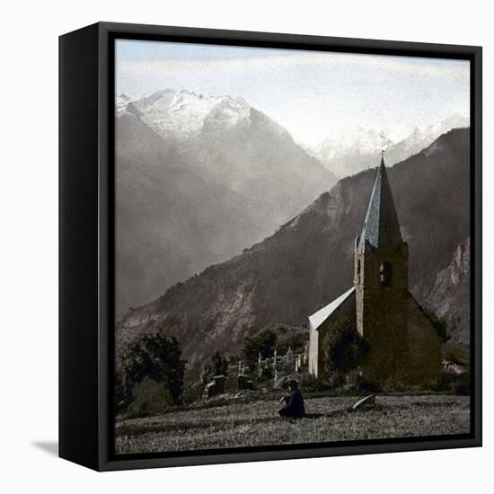 The Alpe-D'Huez (Isère, France), Saint-Ferreol Chapel, Circa 1890-1895-Leon, Levy et Fils-Framed Stretched Canvas