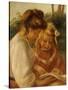 The Alphabet, Jean and Gabrielle-Pierre-Auguste Renoir-Stretched Canvas