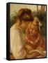 The Alphabet, Jean and Gabrielle-Pierre-Auguste Renoir-Framed Stretched Canvas