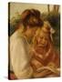 The Alphabet, Jean and Gabrielle-Pierre-Auguste Renoir-Stretched Canvas