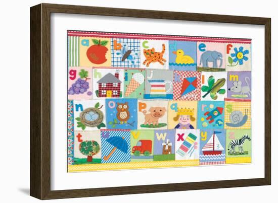 The Alphabet-Claire Beaton-Framed Art Print