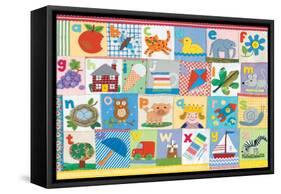 The Alphabet-Claire Beaton-Framed Stretched Canvas