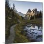 The Alpine Circuit Trail at Lake O'Hara, Yoho National Park, UNESCO World Heritage Site, British Co-JIA HE-Mounted Photographic Print