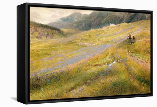 The Alpine Summer, 1874-Albert Goodwin-Framed Stretched Canvas