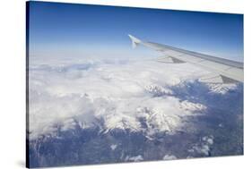 The Alps from a Commercial Flight, France, Europe-Julian Elliott-Stretched Canvas