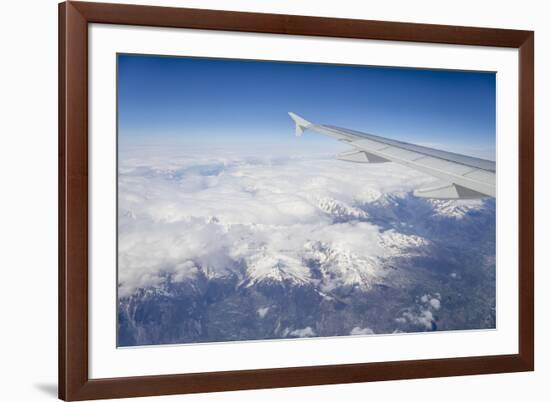 The Alps from a Commercial Flight, France, Europe-Julian Elliott-Framed Photographic Print