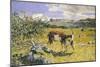 The Alps in May-Giovanni Segantini-Mounted Giclee Print