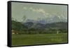 The Alps, Small Mountain Chain-Frank Buchser-Framed Stretched Canvas