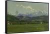 The Alps, Small Mountain Chain-Frank Buchser-Framed Stretched Canvas