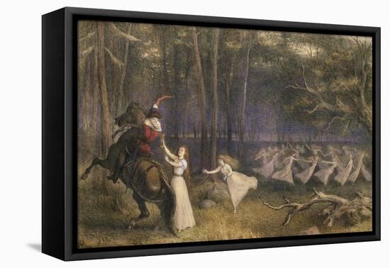 The Altar Cup in Aagerup: the Moment of Departure, 19th Century-Richard Doyle-Framed Stretched Canvas