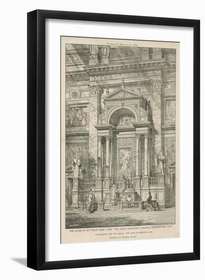 The Altar of St Philip Neri for the New Oratory Church-null-Framed Giclee Print