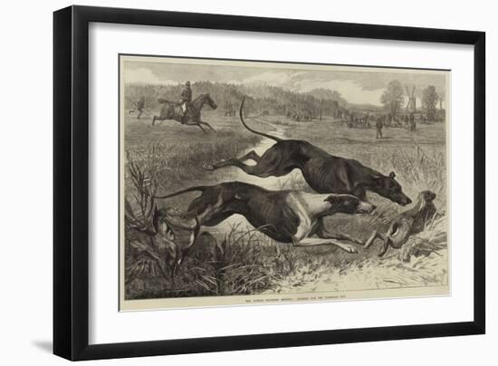 The Altcar Coursing Meeting, Running for the Waterloo Cup-null-Framed Giclee Print