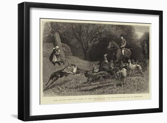 The Altcar Meeting, Some of the Competitors for the Waterloo Cup at Exercise-John Charlton-Framed Giclee Print