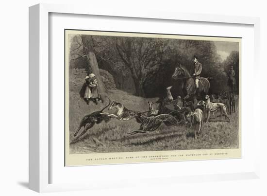 The Altcar Meeting, Some of the Competitors for the Waterloo Cup at Exercise-John Charlton-Framed Giclee Print