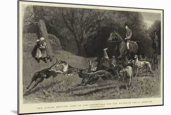 The Altcar Meeting, Some of the Competitors for the Waterloo Cup at Exercise-John Charlton-Mounted Giclee Print