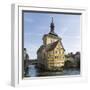 The Alte Rathaus, landmark of Bamberg in Franconia, a part of Bavaria. The Old Town is listed as UN-Martin Zwick-Framed Photographic Print