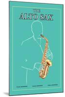 The Alto Sax-null-Mounted Art Print