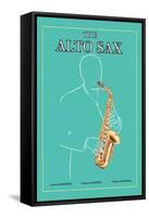 The Alto Sax-null-Framed Stretched Canvas