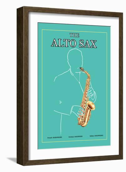 The Alto Sax-null-Framed Art Print