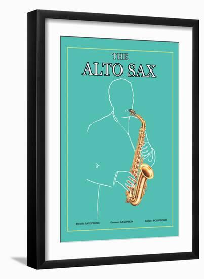 The Alto Sax-null-Framed Art Print