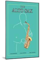 The Alto Sax-null-Mounted Art Print