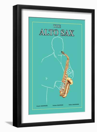 The Alto Sax-null-Framed Art Print