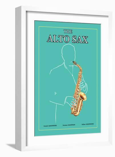 The Alto Sax-null-Framed Art Print