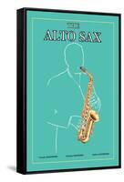 The Alto Sax-null-Framed Stretched Canvas