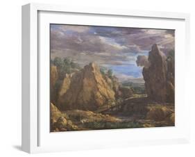 The Alum Mines in Tolfa, C.1630-Pietro da Cortona-Framed Giclee Print