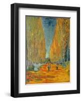 The Alyscamps, Arles, 1888-Vincent van Gogh-Framed Premium Giclee Print