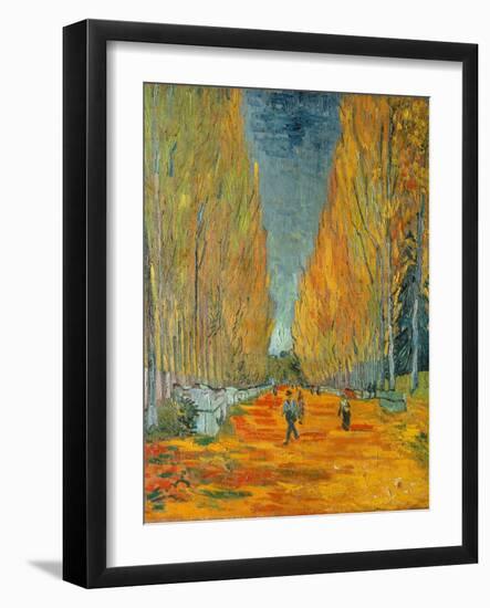 The Alyscamps, Arles, 1888-Vincent van Gogh-Framed Giclee Print