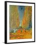 The Alyscamps, Arles, 1888-Vincent van Gogh-Framed Giclee Print