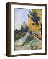 The Alyscamps, Arles-Paul Gauguin-Framed Art Print