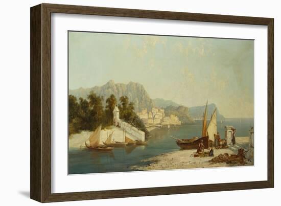 The Amalfitan Coast-William Raymond Dommersen-Framed Giclee Print