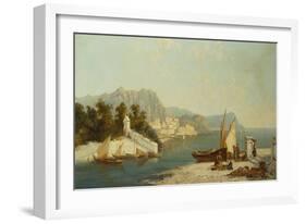 The Amalfitan Coast-William Raymond Dommersen-Framed Giclee Print