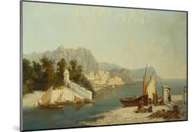 The Amalfitan Coast-William Raymond Dommersen-Mounted Giclee Print